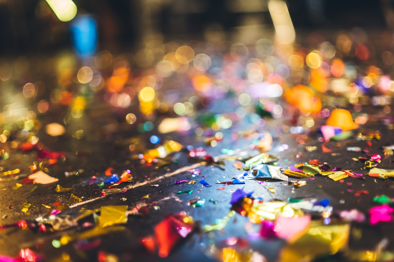 New Year's confetti